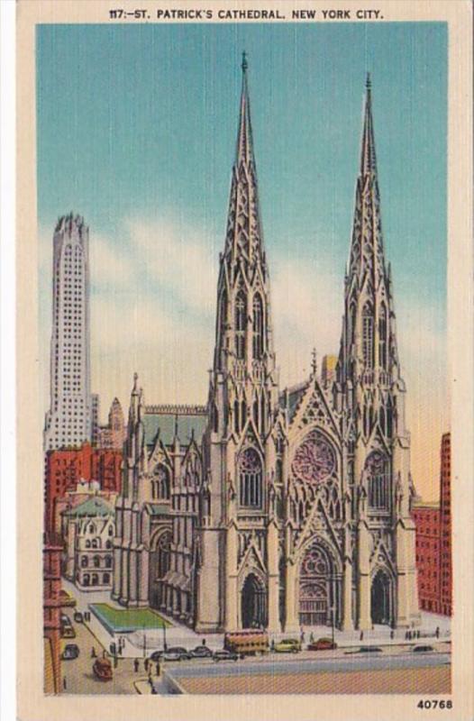 New York City St Patrick's Cathedral 1944