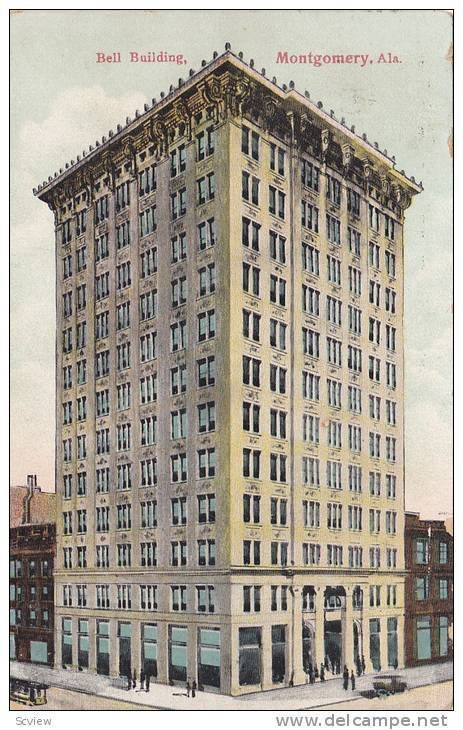 Exterior,  Bell Building,  Montgomery,  Alabama,  PU_1908