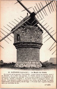 France Guérande Le Moulin du Diable Vintage Postcard C218