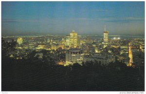 Night View , MONTREAL , Quebec , Canada , 50-60s