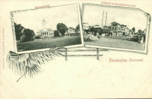 suriname, PARAMARIBO, Multiview, Stone Building and Ice Factory (1899)