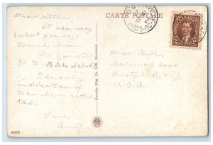 1940 Vue Du Cap Et De Danse Cap Chat Co. Gaspe Quebec Canada Postcard