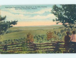 D-back RUSTIC FENCE AT INSPIRATION POINT Shepherd Of The Hills Branson MO F9593