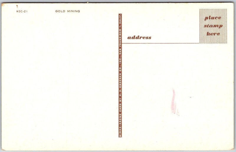 Gold Mining Area Station House Mountain Postcard