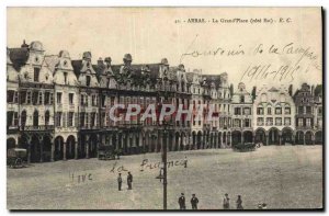 Old Postcard Arras Grand Place