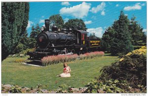 Steam locomotive, Garden Setting, Outdoor Museum & Arboretum, Crown Zellerbac...