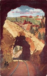 H69/ Gilman Colorado Postcard c1910 Double Railroad Tunnel Eagle River 140