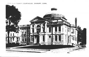 Connecticut Danbury Fairfield County Court House Real Photo