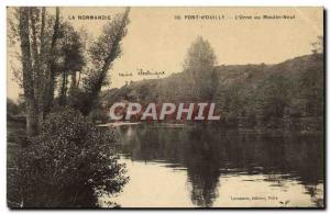 Old Postcard Normandy Bridge & # 39Ouilly L & # 39Orne the new electric plant...