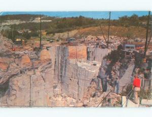 1950's FAMOUS ROCK OF AGES GRANITE QUARRY Barre Vermont VT E8969