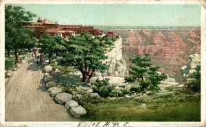 USA Grand Canyon Arizona Hotel EL Tovar Vintage Postcard 08.65