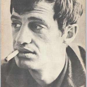 c1960s Jean-Paul Belmondo French Actor Smoking Cigarette Portrait Poster PC 8O