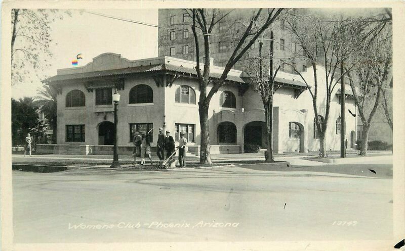 1920s Women's Club Phoenix Arizona RPPC Photo Postcard 8292