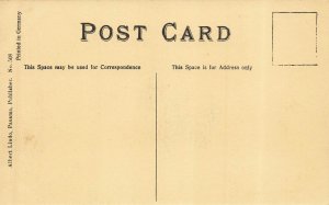 Vintage Panama Canal Miraflores Lock Wall Construction Postcard