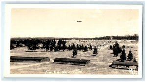 Bird's Eye View Of Fort Lewis  Blimp Airship Washington WA RPPC Photo Postcard