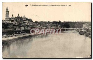 Old Postcard Perigueux P?rigueux Cathedral and banks of the Isle