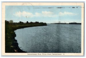 1941 Saskatchewan River Prince Albert Saskatchewan Canada Posted Postcard