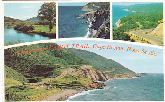 Canada Multi View Greetings From Cabot Trail Cape Breton Nova Scotia