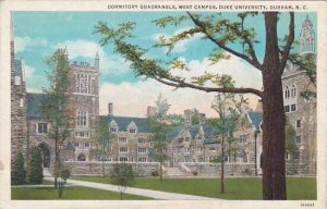 North Carolina Durham Dormitory Quadrangle West Campus Duke University