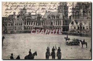 Postcard Old Victory of Yser King ALbert and Poincare president arrive in the...