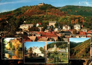 VINTAGE CONTINENTAL SIZE POSTCARD MOUNT GREIFENSTEIN BAD BLANKENBURG GERMANY