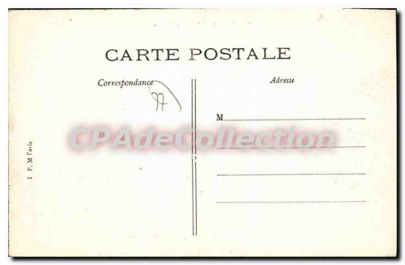 Postcard Old Stone Bridge Melun