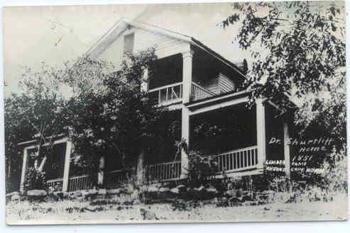 RPPC of Dr. Shurteff Home, Lumber Came Around Cape Horn, Shasta, California, CA,