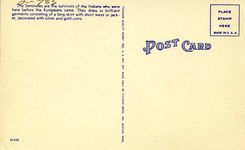 FL - Seminole Indians- A Family Group