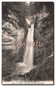 Old Postcard Bagneres de Bigorre Vallee Gripp lower waterfall Garet