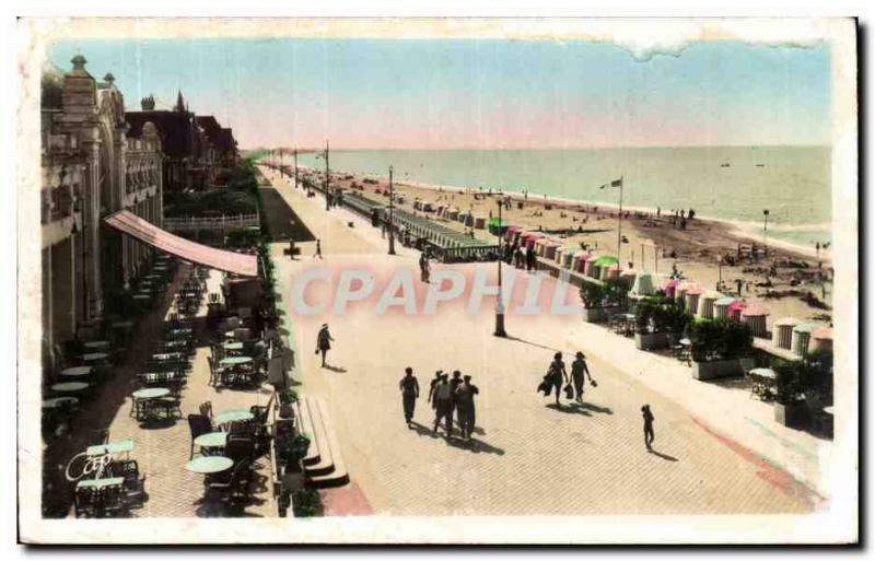 Cabourg Old Postcard The terrace of angalsi to the & # 39ouest