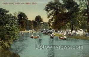 Canal Scene, Belle Isle - Detroit, Michigan MI  