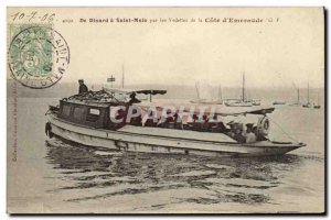 Old Postcard From Dinard St Malo For the Stars of the Cote d Emeraude boat