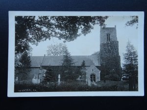 Suffolk WESTON St Peter's Chruch - Old RP Postcard