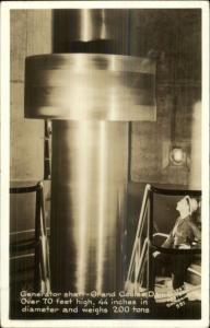 Grand Coulee Dam Generator Shaft 1947 Real Photo Postcard