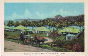 Kingstown Bungalows Aquatic Club  St Vincent British West Indies 1930 Unused BWI