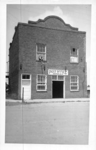J43/ Akron Alabama RPPC Postcard c1950s U.S. Post Office Building  56