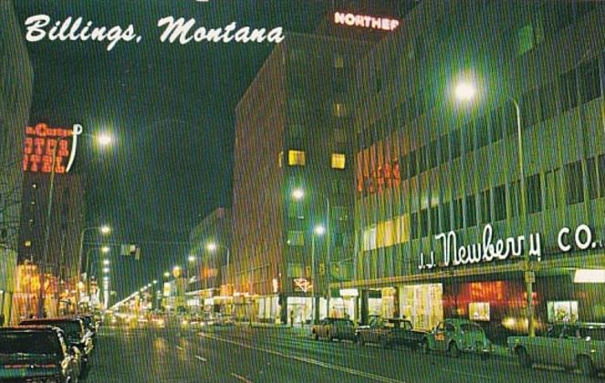 Howdy Billings First Avenue North At Night