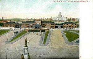 RI, Providence, Rhode Island, Railroad Station, A.C. Bosselman No. 505