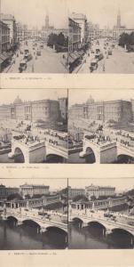 Lot 6 early stereo  stereographic views all GERMANY Berlin Hamburg 