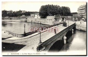 Old Postcard Bayonne Mayou Bridge and Reduit