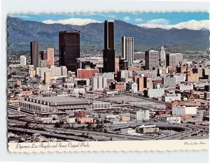 Postcard Dynamic Los Angeles and Snow Capped Peaks Los Angeles California USA