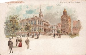 CITY HALL NEW YORK WORLD POSTCARD (1897)