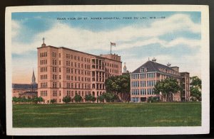 Vintage Postcard 1930-1945 St. Agnes' Hospital, Fond du Lac, Wisconsin (WI)