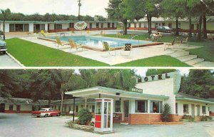 Boulevard Motel US 17 92 Deland Florida postcard
