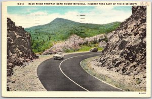 1959 Blue Ridge Parkway Mount Mitchell East of Mississippi MS Posted Postcard