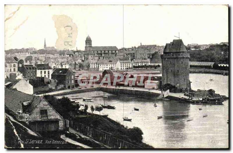 Old Postcard St Servan Vue Generale