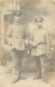 WW1 German soldiers portrait comrades souvenir photo postcard military uniforms