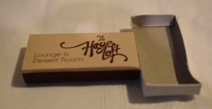 The Haye Loft Lounge and Dessert Room Matchbox