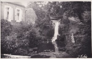 Wimille Lake Waterfall French Vintage Real Photo Postcard