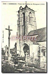 Old Postcard Carhaix All of the Church of Plouguer 1546